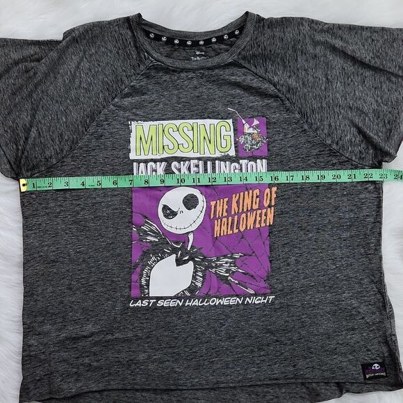 -301 The Nightmare Before Christmas Disney Grey Sleep T-shirt Medium - Picture 5 of 8